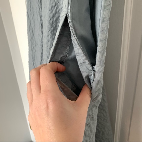 J. Crew A-Line Sleeveless Retro Dress Pockets Gray - Picture 7 of 12